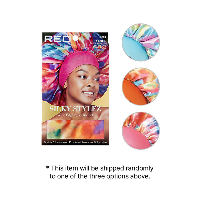 Silky Stylez Wide Edge Silky Bonnet [X Large] [Assorted Tie-Dye] #HQ24
