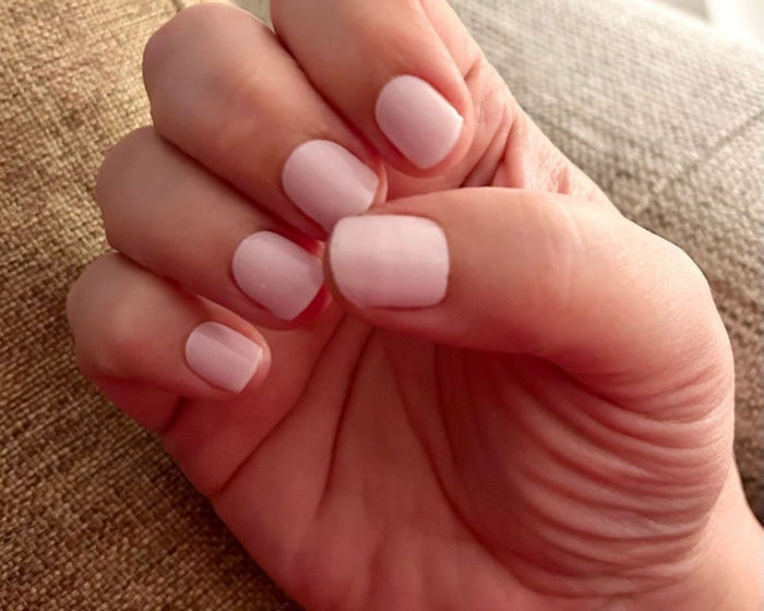 Dusty Rose semi-cured gel nail wraps, included in The Rose Edit gift set