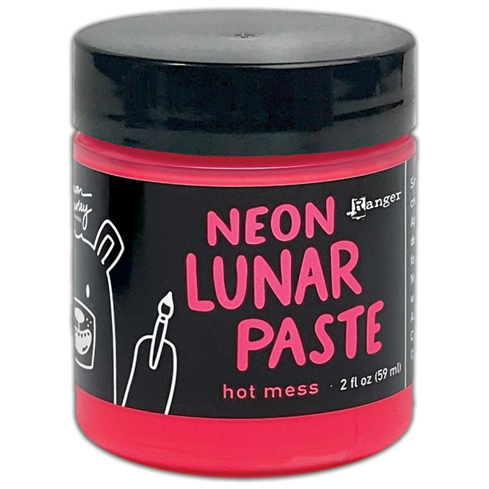 Simon Hurley create - Neon Lunar Paste - Select From Drop Down. A creamy and colorful paste with a metallic shine. Available Colours: Voltage, Dart Frog, Mood Ring, Hot Mess, Tangent, Yellow Jacket, No Chill. Available at Embellish Away located in Bowmanville Ontario Canada.