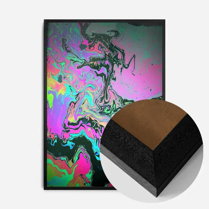 21x30cm | 8¼ x 11¾in / Black Wood Frame