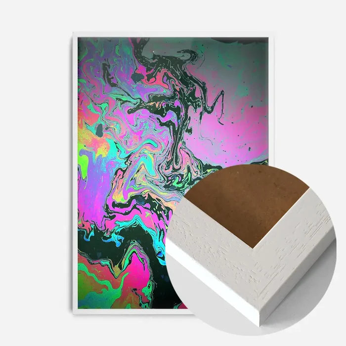 21x30cm | 8¼ x 11¾in / White Wood Frame