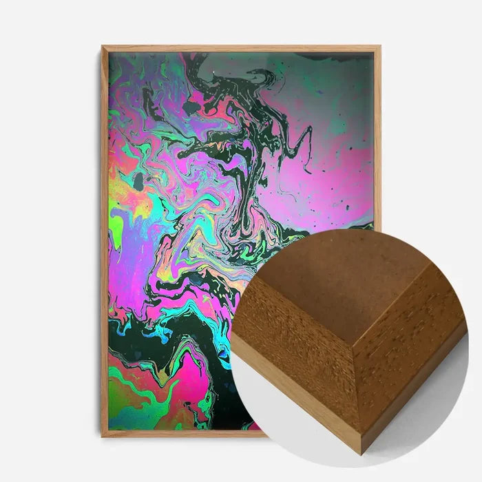 21x30cm | 8¼ x 11¾in / Oak Wood Frame