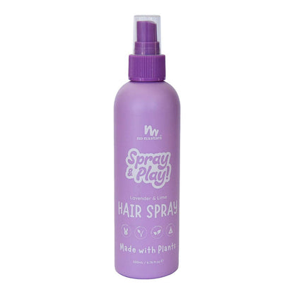 200ml spray bottle of No Nasties Slick Kids Alcohol Free Hair Spray, non-toxic and made with natural ingredients for kids.