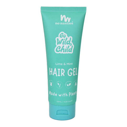125ml tube of No Nasties Slick Kids Hair Gel made with natural, plant-based ingredients.