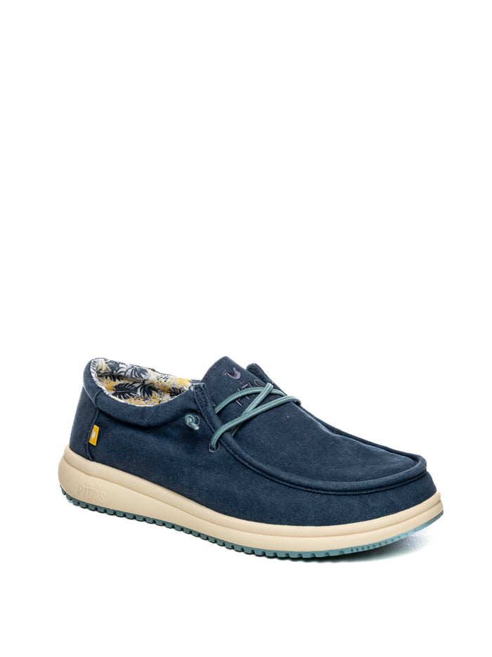 PITAS slipon path blu PATH TESSUTO-MARINO