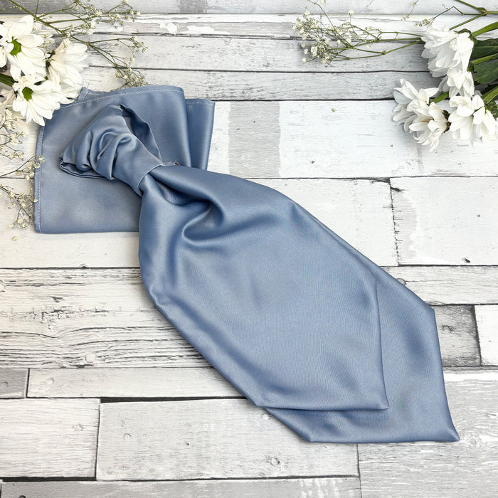 Smokey Blue Wedding Cravat