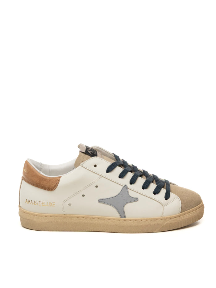 AMA BRAND DELUXE Sneaker snk bianco/taupe SNK 4516-BIA/TAUPE
