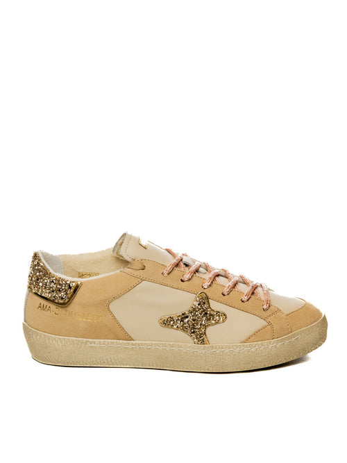 AMA BRAND DELUXE Sneaker time beige/oro TIME 4608-BEIGE/ORO