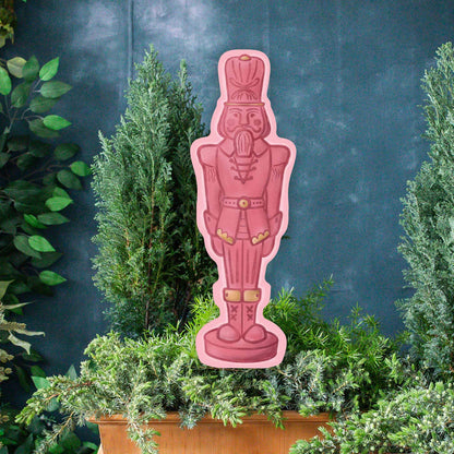 Songbird Grove Collection - Flocked Nutcracker Yard Art