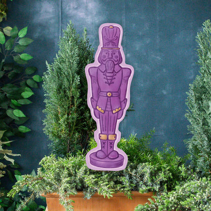 Songbird Grove Collection - Flocked Nutcracker Yard Art