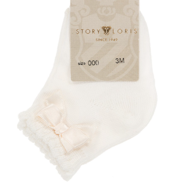 STORY LORIS baby socks with small bow