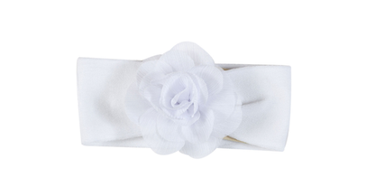 STORY LORIS White Hairband With Flower For Baby Girls