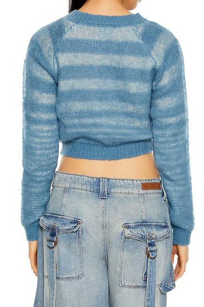 Striped Cropped Sweater