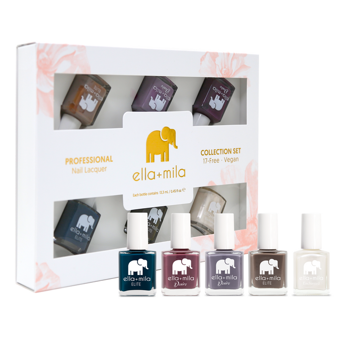 Sweater Weather 6-pack nail polish set in its gift box – ella+mila