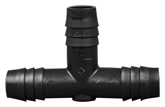 1/2" Hose Barb T Connector Pack (10/pk) - Polyethylene Fitting for Laboratory Tubing | img_1 | Foxx Life Sciences Global | shopfls.com