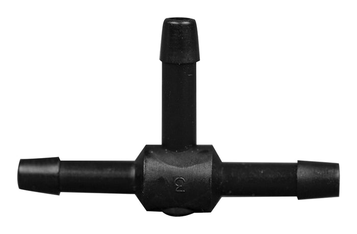 1/8" Hose Barb T Connector Fitting Pack - Polyethylene, 10/pk - for Laboratory Tubing Connections | img_1 | Foxx Life Sciences Global | shopfls.com