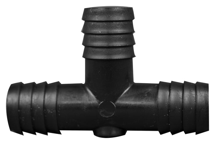 3/4" Hose Barb T Connector Fitting Pack (100/pk) - Polyethylene Hose Splitter for Lab/Bioprocessing Applications | img_1 | Foxx Life Sciences Global | shopfls.com