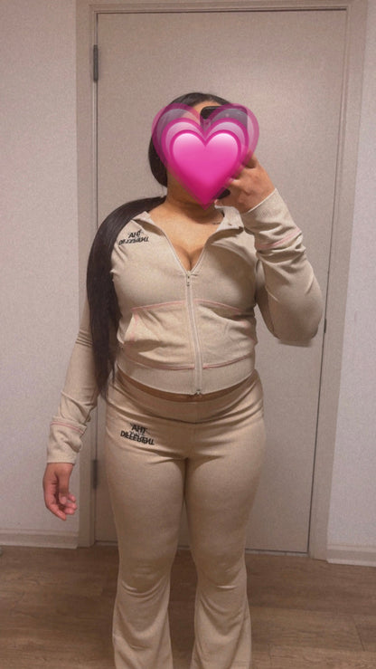 Thaflavordifferent Fitted Two Piece Set- Body Contour Fit