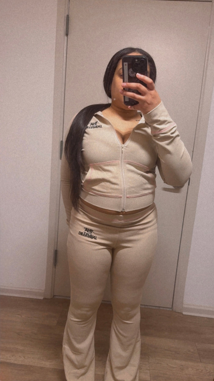 Thaflavordifferent Fitted Two Piece Set- Body Contour Fit