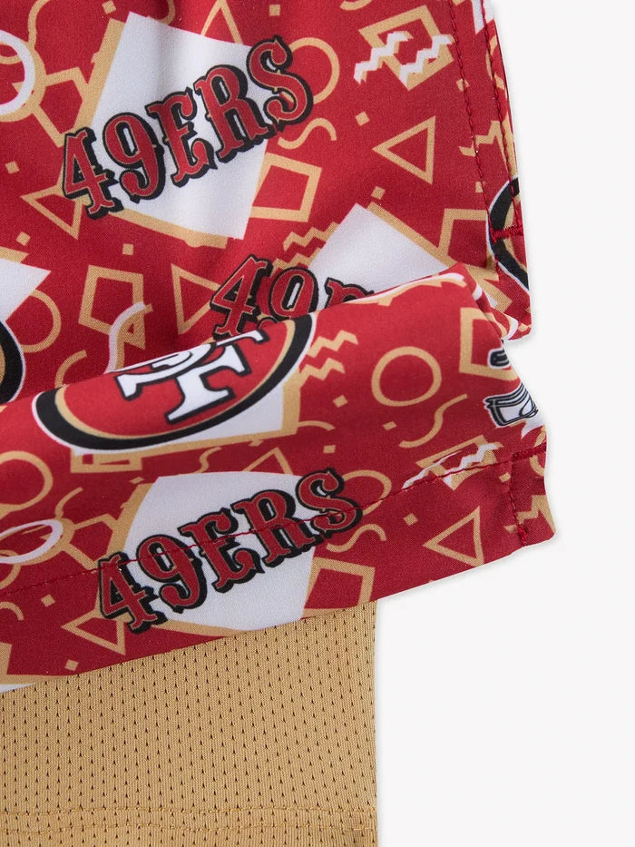 The 49ers Game Day Fit (Boys Classic Lined Trunk) - Image 2 - Chubbies Shorts