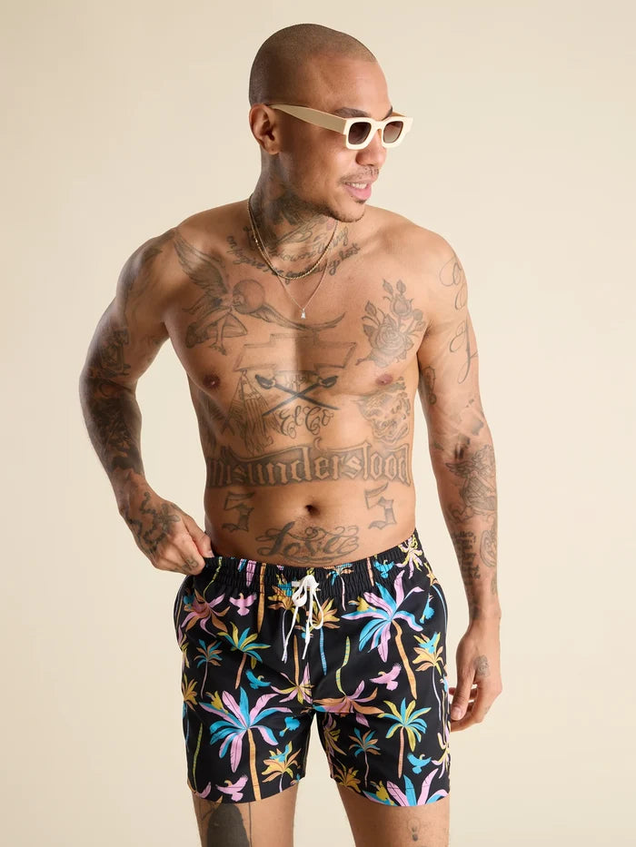The Black Light Nights 5.5" (Classic Swim Trunk) - Image 1 - Chubbies Shorts