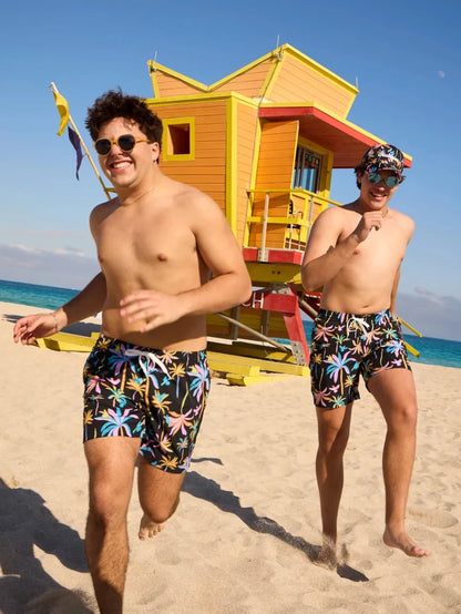 The Black Light Nights 5.5" (Classic Swim Trunk) - Image 1 - Chubbies Shorts