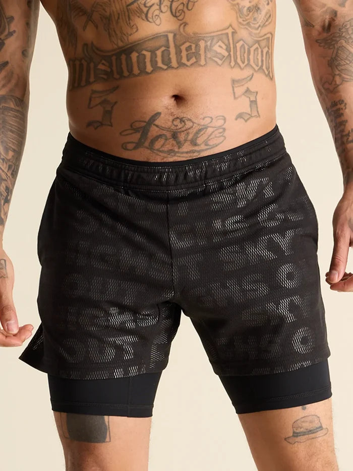 The Black Read All About Its 5.5" (Mesh Training Short) - Image 1 - Chubbies Shorts
