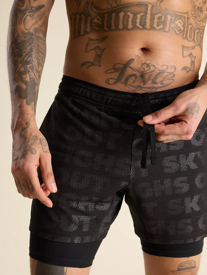 The Black Read All About Its 5.5" (Mesh Training Short) - Image 5 - Chubbies Shorts