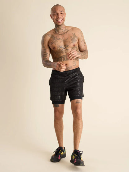 The Black Read All About Its 5.5" (Mesh Training Short) - Image 6 - Chubbies Shorts