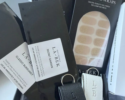 The Bold Edit gift set, styled flat lay