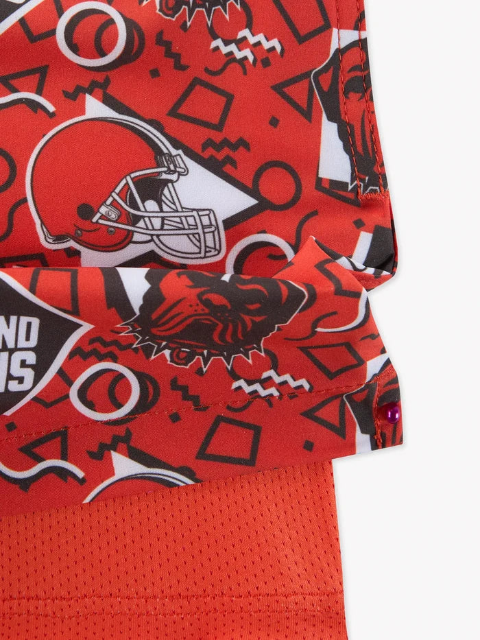 The Browns Game Day Fit (Boys Classic Lined Trunk) - Image 2 - Chubbies Shorts