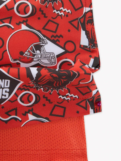 The Browns Game Day Fit (Boys Classic Lined Trunk) - Image 2 - Chubbies Shorts