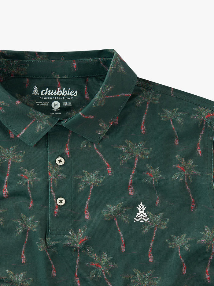 The Brushstroke Palm- Green (Range Polo) - Image 3 - Chubbies Shorts