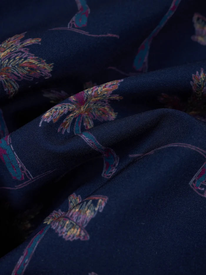 The Brushstroke Palms- Navy (Performance Friday Shirt) - Image 3 - Chubbies Shorts
