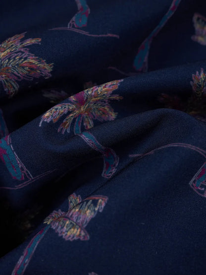 The Brushstroke Palms- Navy (Performance Friday Shirt) - Image 3 - Chubbies Shorts