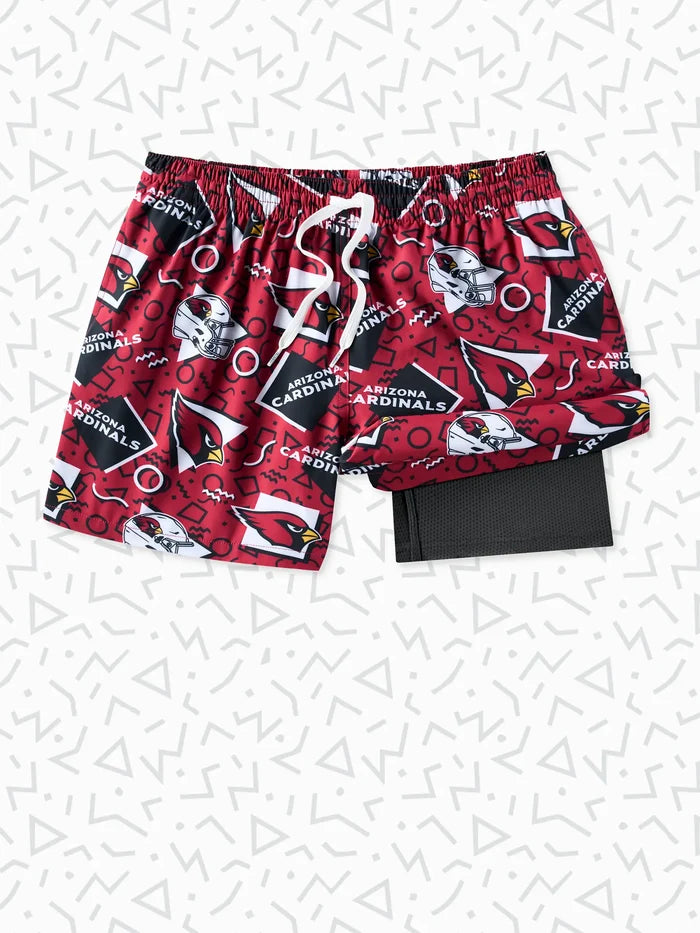 The Cardinals Game Day Fit 5.5" (Classic Lined Swim) - Image 1 - Chubbies Shorts