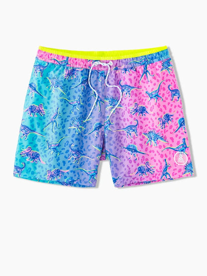 The Dino Delights 5.5" (Classic Swim Trunk) - Image 1 - Chubbies Shorts
