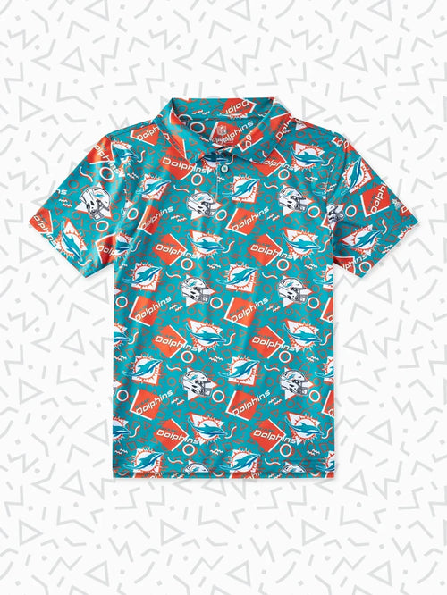 The Dolphins Game Day Fit (Boys Performance Polo) - Image 1 - Chubbies Shorts