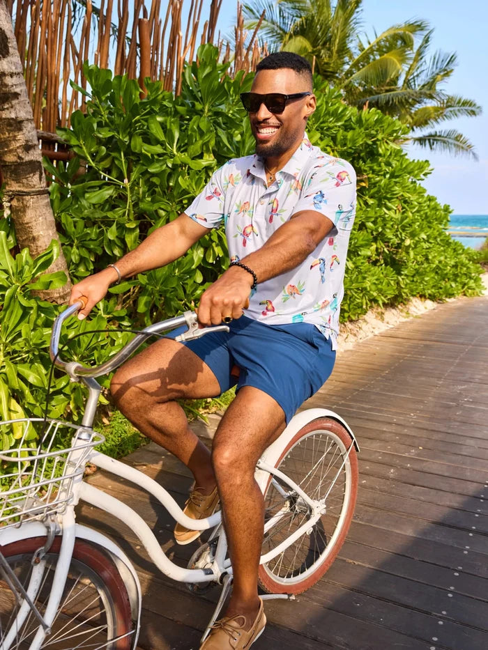 The Dude Where's Macaw (Performance Polo) - Image 1 - Chubbies Shorts