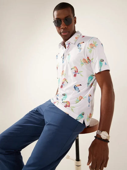 The Dude Where's Macaw (Performance Polo) - Image 5 - Chubbies Shorts