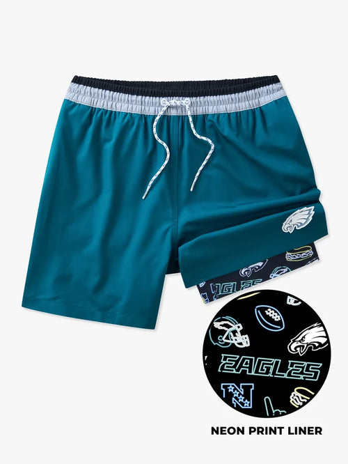 The Eagles 5.5" (NFL Classic Lined Swim Trunks) - Image 1 - Chubbies Shorts