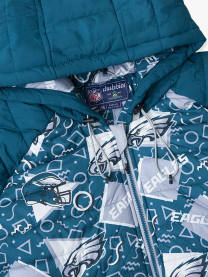 The Eagles Game Day Fit (NFL Puffer Chubbsie) - Image 3 - Chubbies Shorts