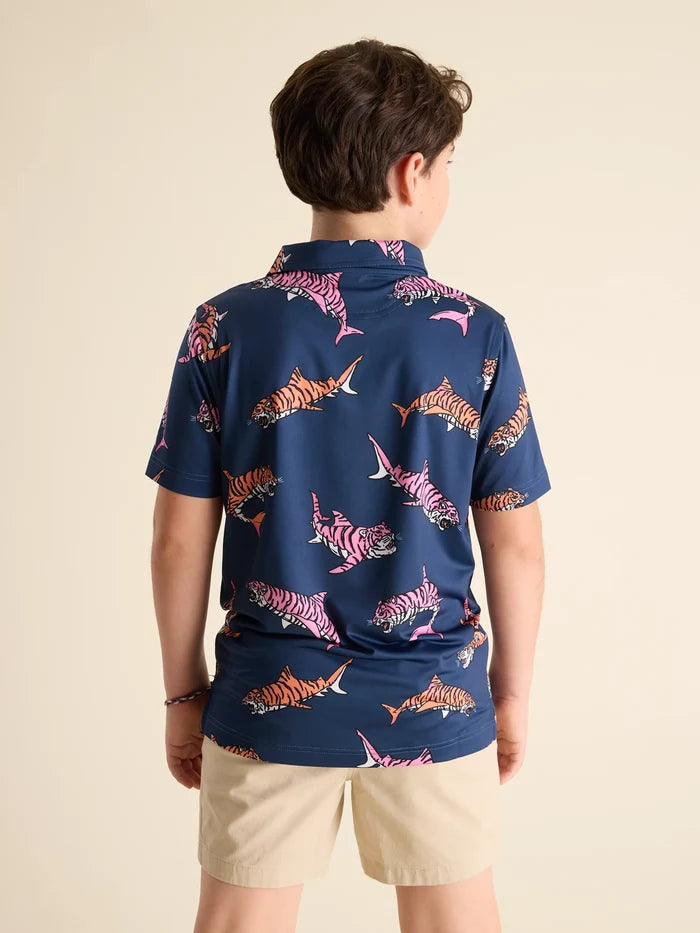 The King of the Sea (Boys Performance Polo) - Image 2 - Chubbies Shorts