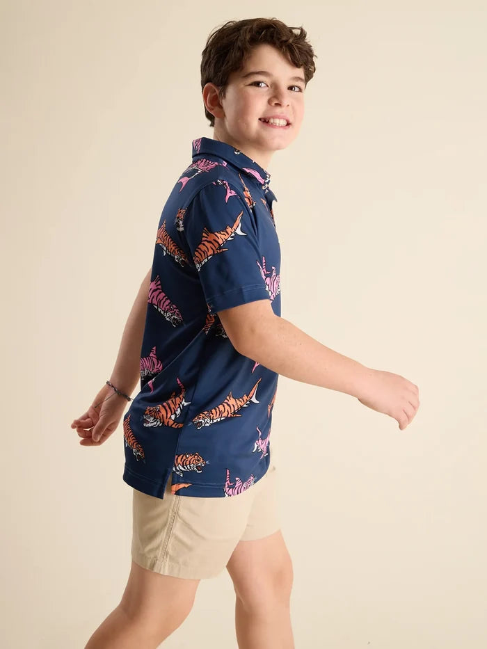 The King of the Sea (Boys Performance Polo) - Image 3 - Chubbies Shorts