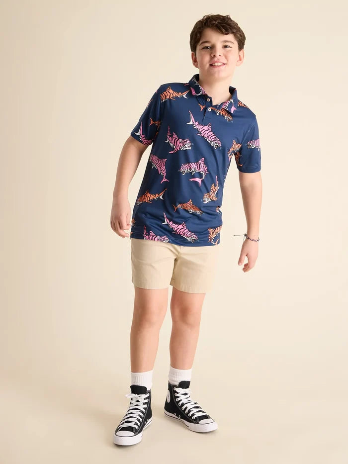 The King of the Sea (Boys Performance Polo) - Image 4 - Chubbies Shorts