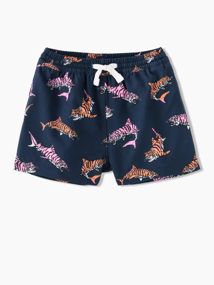 The Lil King of the Seas (Toddler Swim Trunk) - Image 1 - Chubbies Shorts