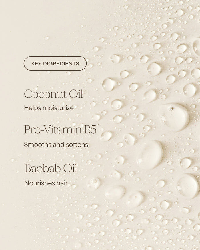 Product packaging with key ingredients listed on a textured background