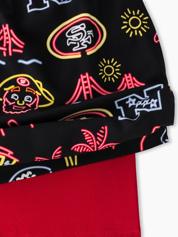 The Neon 49ers 5.5" (NFL Classic Lined Swim Trunks) - Image 3 - Chubbies Shorts