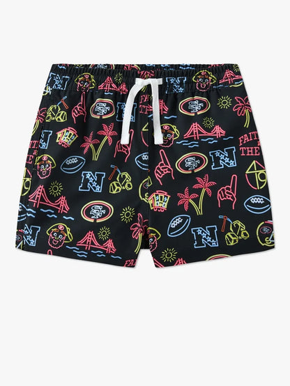 The Neon 49ers (NFL Toddler Swim Trunk) - Image 1 - Chubbies Shorts
