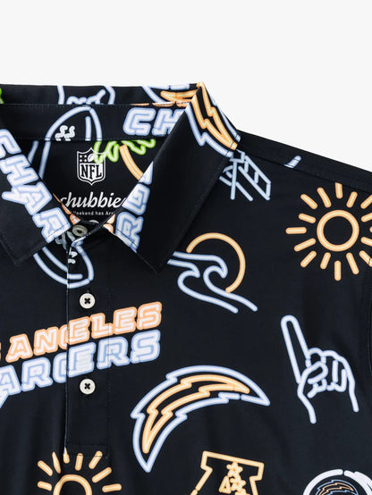 The Neon Chargers (NFL Performance Polo) - Image 2 - Chubbies Shorts